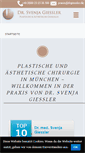 Mobile Screenshot of plastische-chirurgie-giessler.de